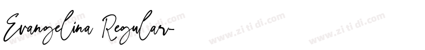 Evangelina Regular字体转换